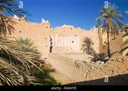 Palmengarten in Ghadames, Ghadamis, UNESCO-Weltkulturerbe, Libyen Stockfoto