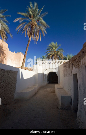 Palm Garden Ghadames, Ghadamis, UNESCO-Weltkulturerbe, Libyen Stockfoto