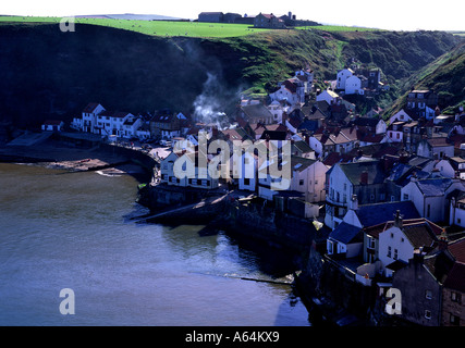 Staithes Fischerdorf in North Yorkshire Stockfoto