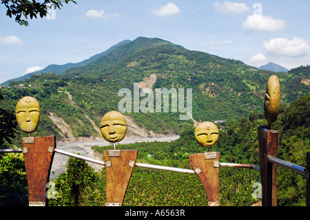 Pingtung County Taiwan Aboriginal Kultur Park Kunst-installation Stockfoto