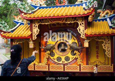 Luerman Shengmu Tempel Wunschbrunnen Stockfoto