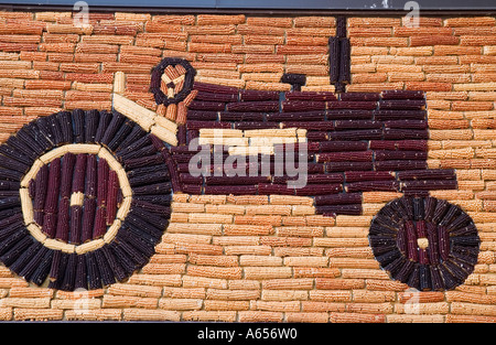 Mitchell Corn Palace Convention Center, ein einzigartiges und ikonisches Wahrzeichen in South Dakota, USA. Stockfoto