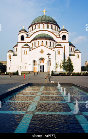 St. Sava orthodoxe Kirche gebaut 1935 ist die größte orthodoxe Kirche in der Welt Stockfoto