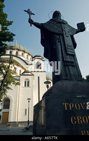 St. Sava orthodoxe Kirche gebaut 1935 ist die größte orthodoxe Kirche in der Welt Stockfoto
