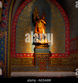 Abbaye St. Michel de Frigolet Provence Frankreich Erzengel Michael Slaying der Teufel - Zisterzienser Mönche lebten hier gelebt Stockfoto