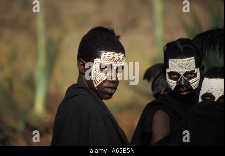 Maasai Eingeweihten Tansania Stockfoto