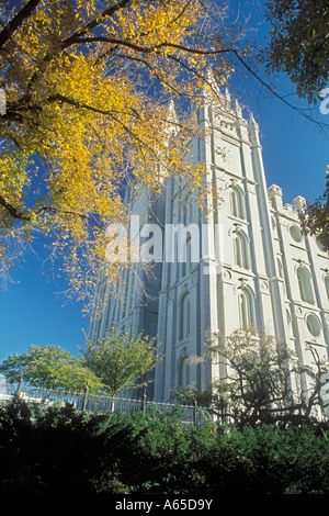 Tempel der Mormonen in Salt Lake City Stockfoto