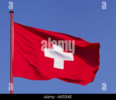 "Schweizer Flagge" Stockfoto