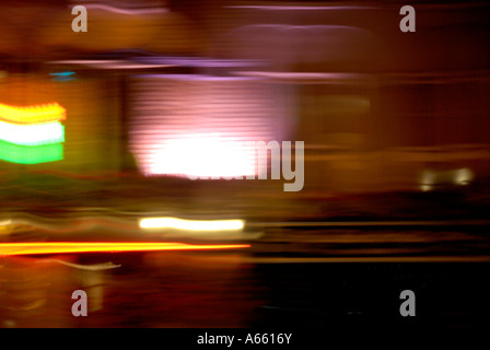 Verkehr zu verwischen Bild in Camden Town, London Stockfoto