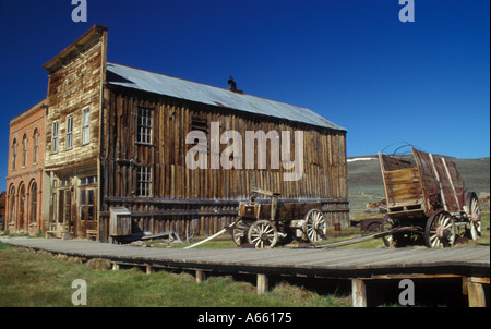 Kalifornien Bodie State Historic Park Geisterstadt Dechambeau Hotel Post Office Odd Fellows Lodge Stockfoto