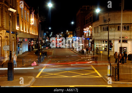 Verkehr zu verwischen Bild in Camden Town, London Stockfoto