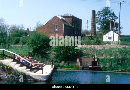 Das Pumpwerk an Crofton in Wiltshire auf der Kennet und Avon Kanal England UK Stockfoto