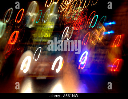 Verkehr zu verwischen Bild in Camden Town, London Stockfoto