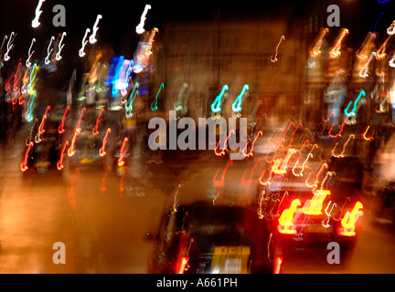 Verkehr zu verwischen Bild in Camden Town, London Stockfoto