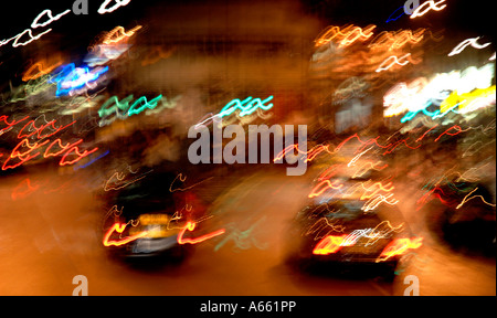 Verkehr zu verwischen Bild in Camden Town, London Stockfoto