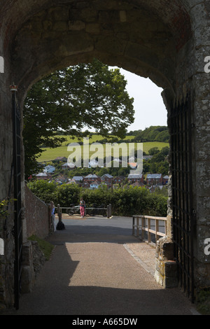 Carisbrooke Castle auf der Isle Of Wight Stockfoto