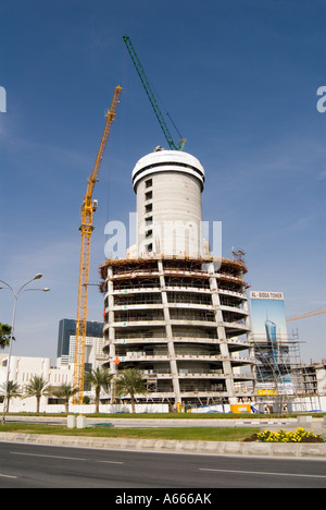 Al Bidda Turm unter Bau West Bay Doha Katar Stockfoto