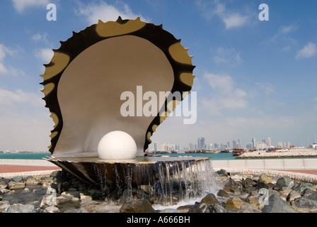 Landmark Shell Perle Doha Katar Stockfoto