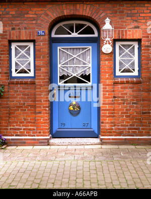 DE - SCHLESWIG HOLSTEIN: Haus Details bei Friedrichstadt Stockfoto