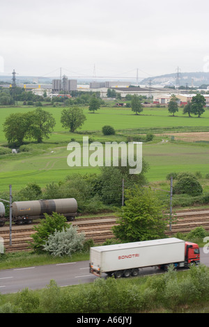 Port-Jérôme, Notre-Dame-de-Gravenchon / Lillebonne, Seine-Maritime, Haute-Normandie, Frankreich, Europäische Union, EU Stockfoto