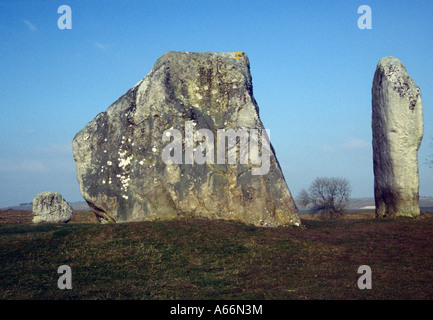 Riesige dies oder stehend Stein bei Avebury neolithischen Stone Circle, Wiltshire, UK Stockfoto