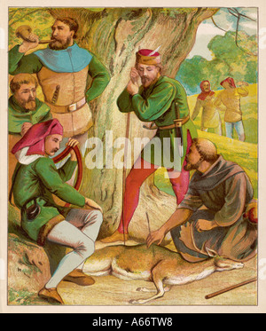 Robin Hood Merry Men Stockfoto