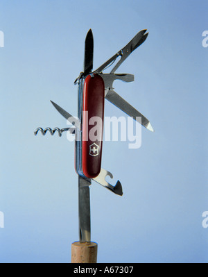 Schweizer Armee Taschenmesser. Stockfoto