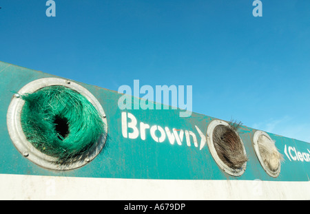 Altglascontainer Recycling Stockfoto