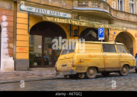 Cafe Franz Kafka in Josefov Prag Zentrum der Hauptstadt der Tschechischen Republik Stockfoto