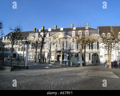 Wichtigsten Platz Vrijthof Maastricht Niederlande Holland Stockfoto