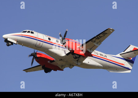 Eastern Airways Jetstream 41 Turboprop-Verkehrsflugzeug betreibt regionale Flüge in ganz Großbritannien Stockfoto