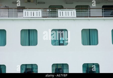 Stock Foto von das Kreuzfahrtschiff Sapphire Princess festgemacht in Auckland, Neuseeland. 2007. Stockfoto