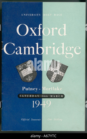 Oxford V Cambridge 1949 Stockfoto