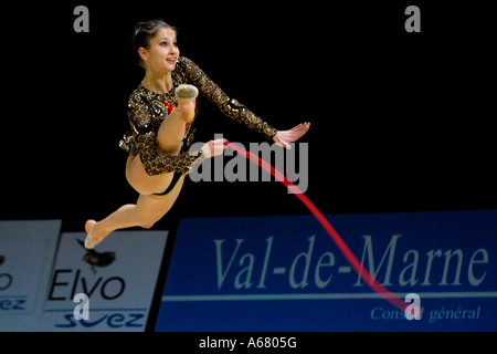 Simona PEYCHEVA BUL-Weltmeister RG Rhythmus Gymnastik Stockfoto