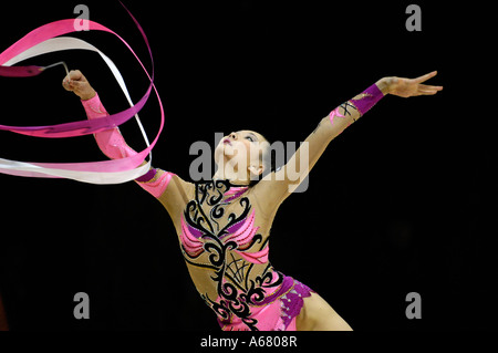 RG Aliya YUSSUPOVA KAZ Rhythmus Gymnastik Stockfoto