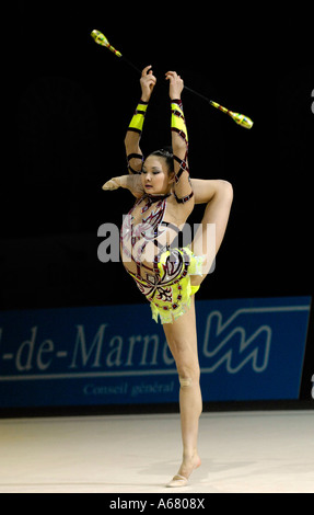 RG Aliya YUSSUPOVA KAZ Rhythmus Gymnastik Stockfoto