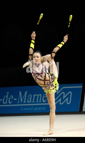 RG Aliya YUSSUPOVA KAZ Rhythmus Gymnastik Stockfoto