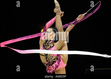 RG Aliya YUSSUPOVA KAZ Rhythmus Gymnastik Stockfoto