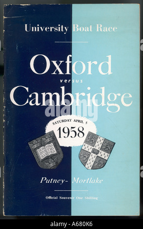 Oxford V Cambridge 1958 Stockfoto