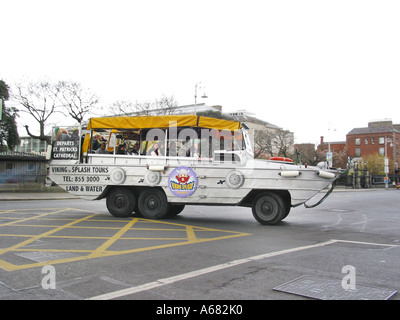 White Viking Splash Tours Fahrzeug Dublin Stockfoto