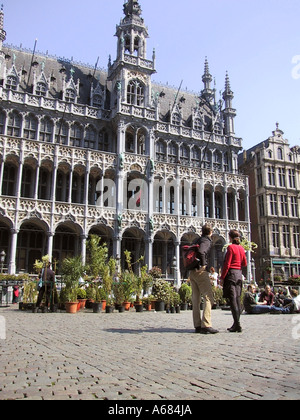 Marktplatz in Brüssel Belgien Stockfoto