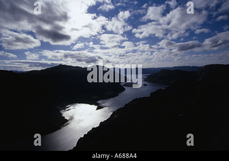 Lysefjord Stockfoto
