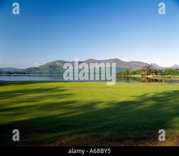 Irland, County Kerry, Killarney Golf und Angeln Kurs, riecht nach Mcgillicuddy im Hintergrund, Stockfoto