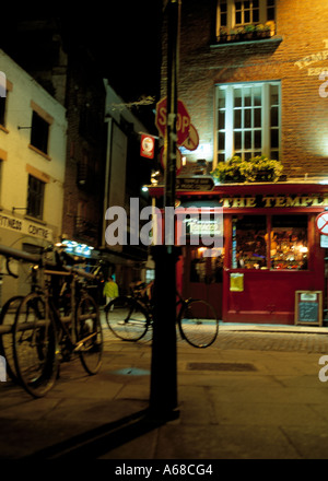 Irlands Hauptstadt Straße Fußgängerzone Stockfoto