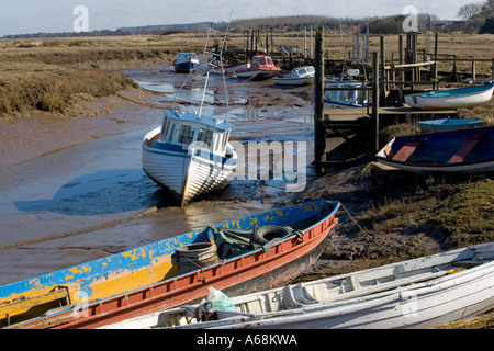 Die schönen Küstenort Thornham Staithe in der Nähe von Hunstanton in Norfolk Stockfoto