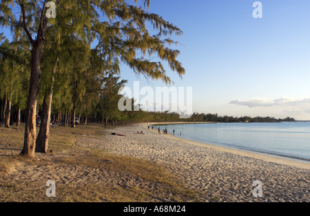 großer Sandstrand Stockfoto