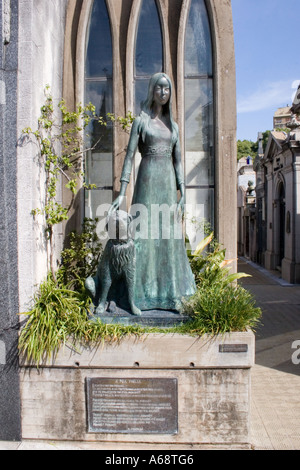 Recoleta Statue - Liliana Crociati Stockfoto