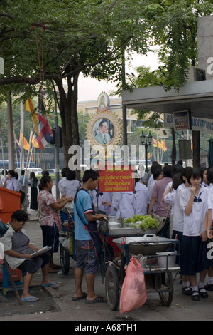 Straßenhändler in Bangkok Stockfoto