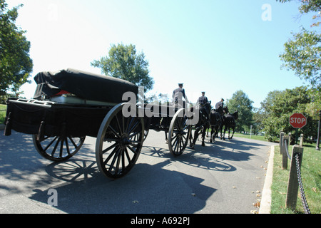 Beerdigung auf dem Nationalfriedhof Arlington in Washington DC USA Stockfoto