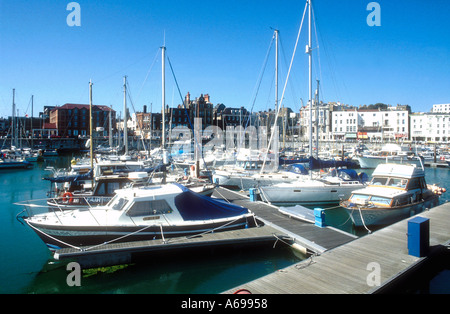 Die Marina bei Dunkerque Nord Flandre France Stockfoto